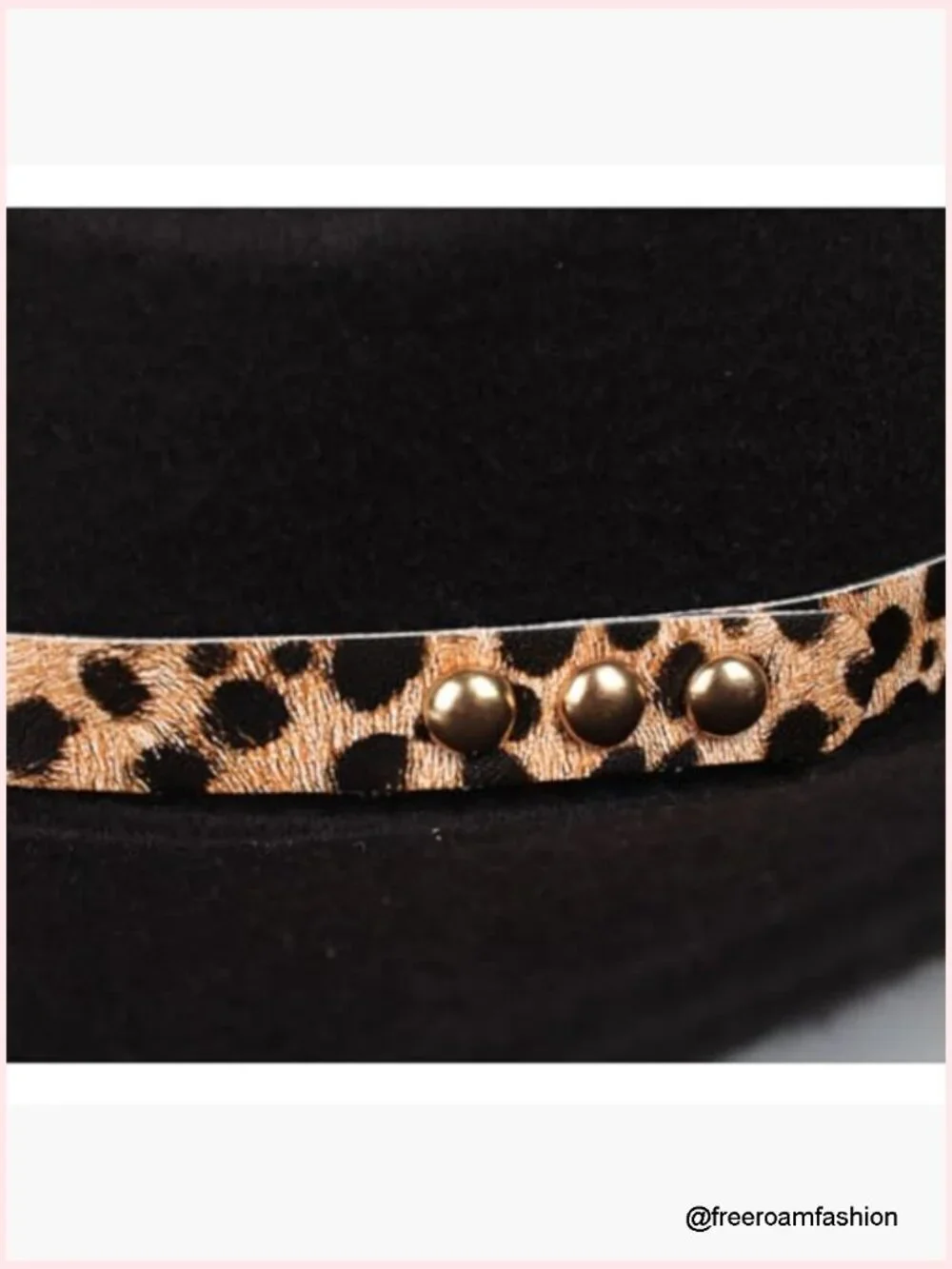 PU Leather Hat Band for Cowboy Hat Stylish Cowgirl Fedora Panama Strap Belt